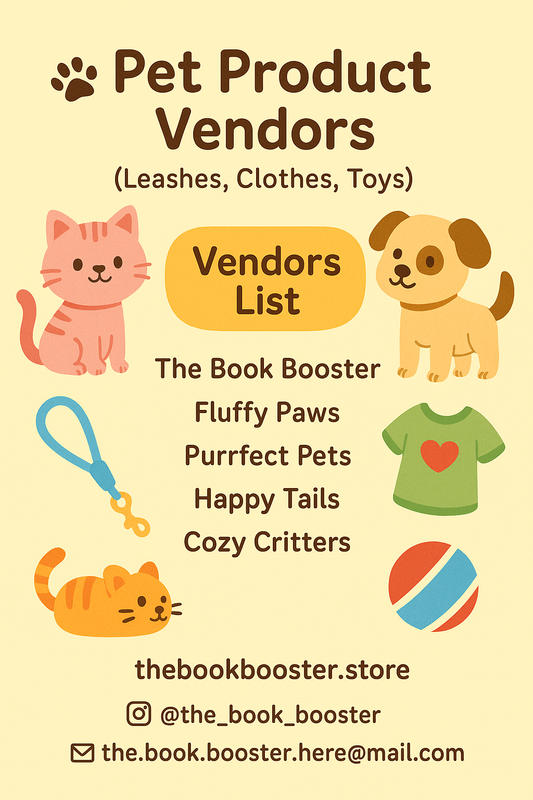 🐾 Pet Product Vendors (Leashes, Clothes, Toys)